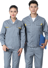 西服領(lǐng)鐵灰色車間工作服長(zhǎng)袖新款TM662-01